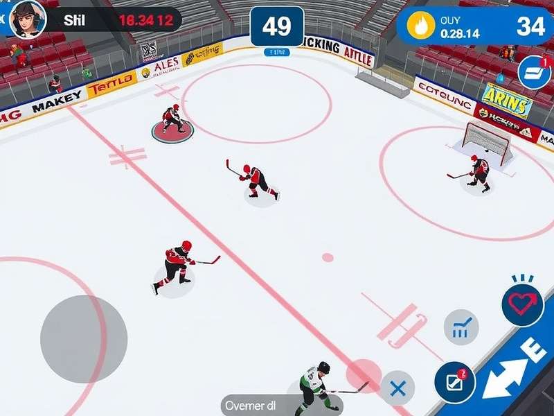 Hockey Hero Fiesta strategy screen